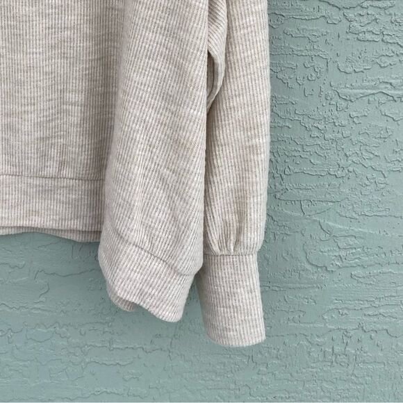 a.n.a. Sz 2X Oatmeal Heather Long-sleeve Top NWT - Picture 9 of 11